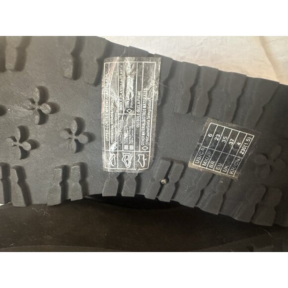 Forever 21 Womens Black Platform Boots Size 6 Mall Goth Emo Witchcore Whimsigoth - Picture 3 of 6